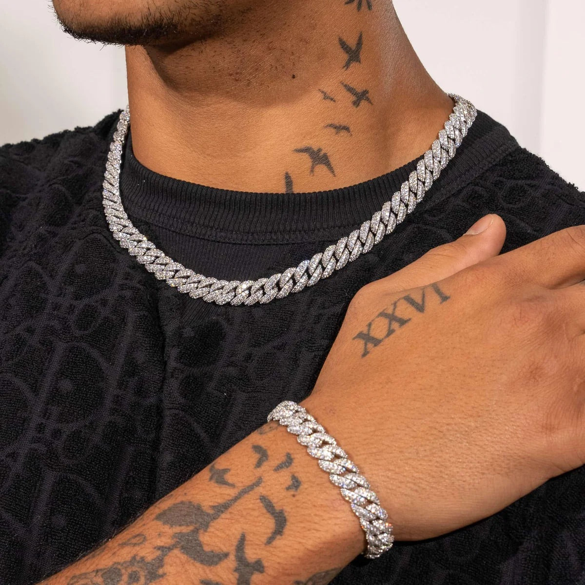 10MM PULSEIRA ICED CUBAN LINK
