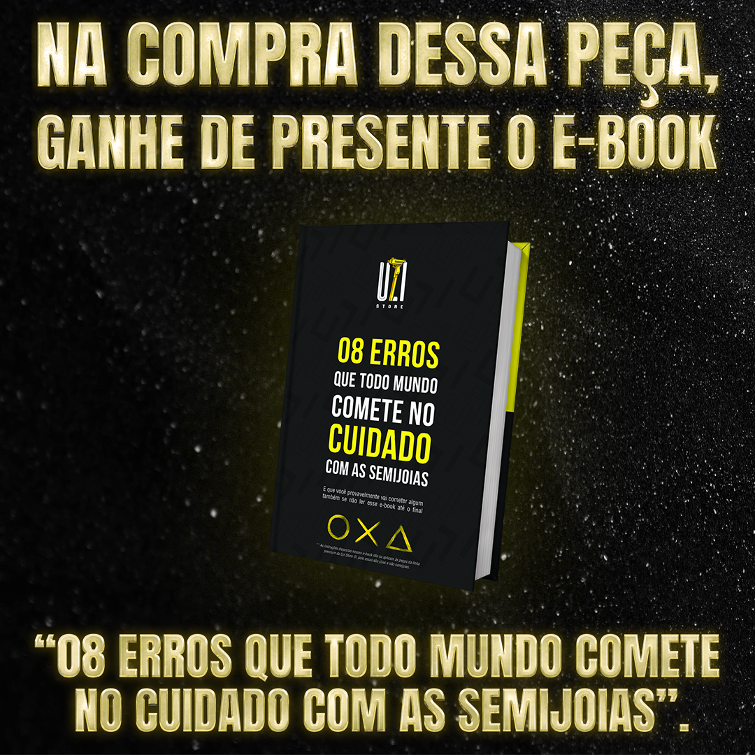 Brinco Masculino de Cruzinha Ice Cravejado (o par)