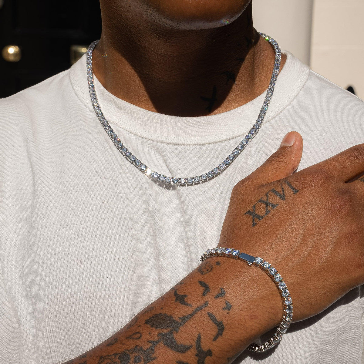 5MM PULSEIRA TENNIS - BANHADA A PRATA 925