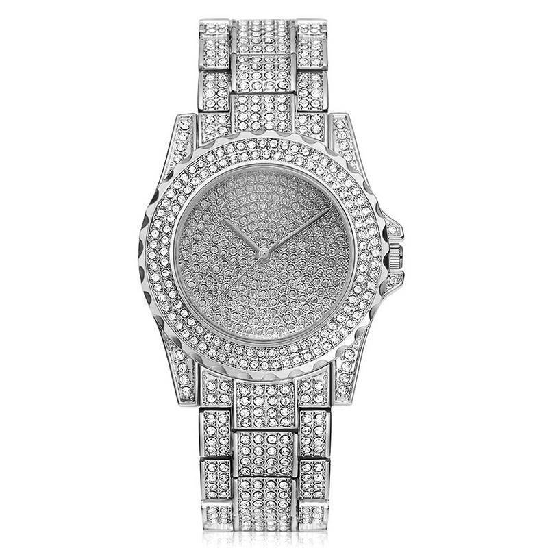 Relógio Iced Out Crystal Cravejado