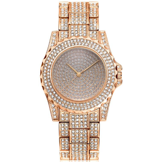 Relógio Iced Out Crystal Cravejado