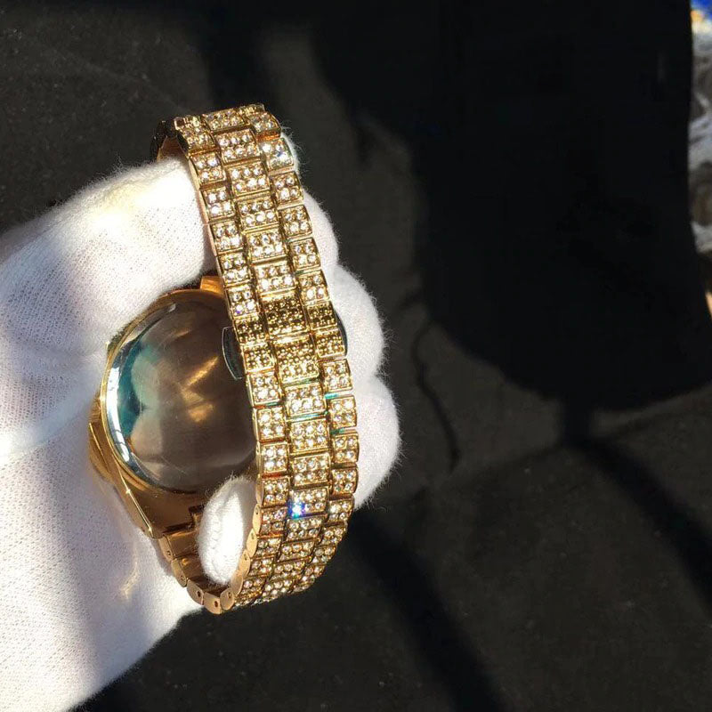 Relógio Holly (Ice Cravejado) Azul