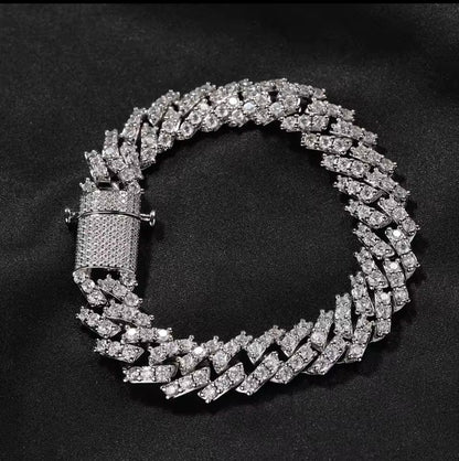 12MM PULSEIRA DIAMOND PRONG LINK