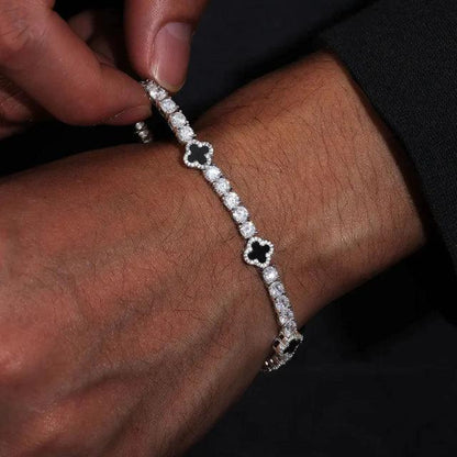 PULSEIRA 4MM RIVIERA TREVO LC PREMIUM