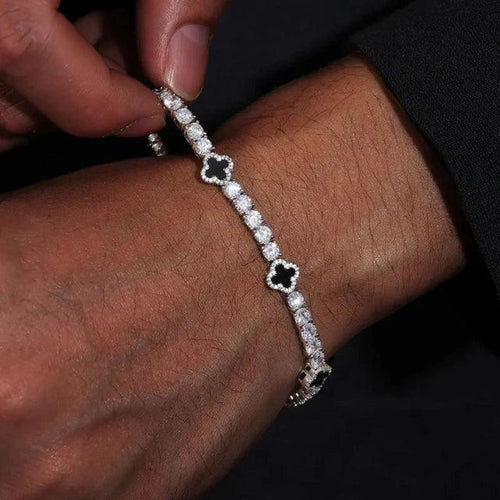 PULSEIRA 4MM RIVIERA TREVO LC PREMIUM