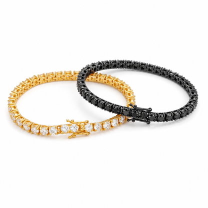 DUO 3MM PULSEIRA TENNIS PREMIUM — ESCOLHA 2 CORES