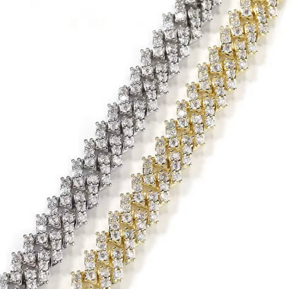 12MM CORRENTE DIAMOND PRONG LINK