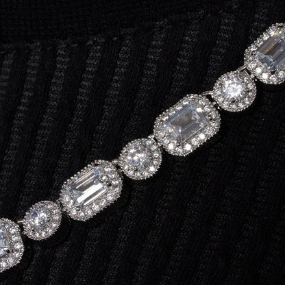 CORRENTE EMERALD CLUSTERED TENNIS