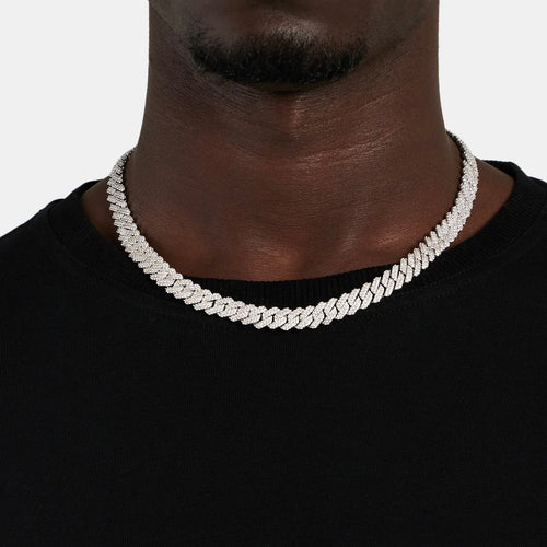 12MM CORRENTE DIAMOND PRONG LINK