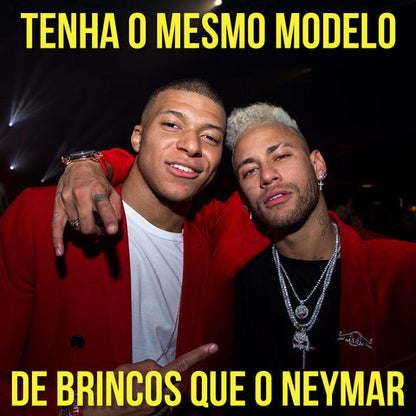 Brinco Masculino de Cruz Type Neymar (o par)