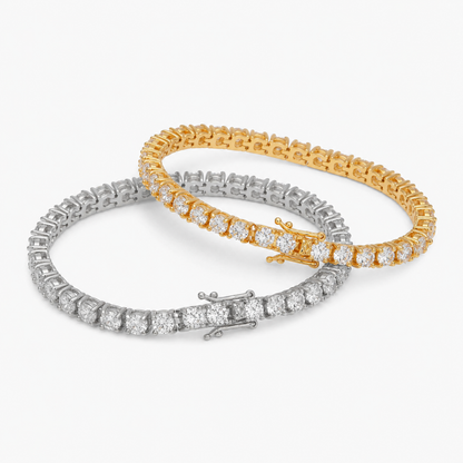 DUO 3MM PULSEIRA TENNIS PREMIUM — ESCOLHA 2 CORES