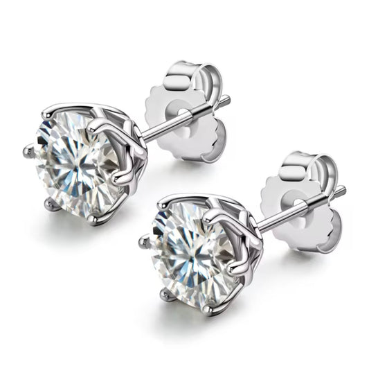 Brincos Prata 925 Diamond (o par)