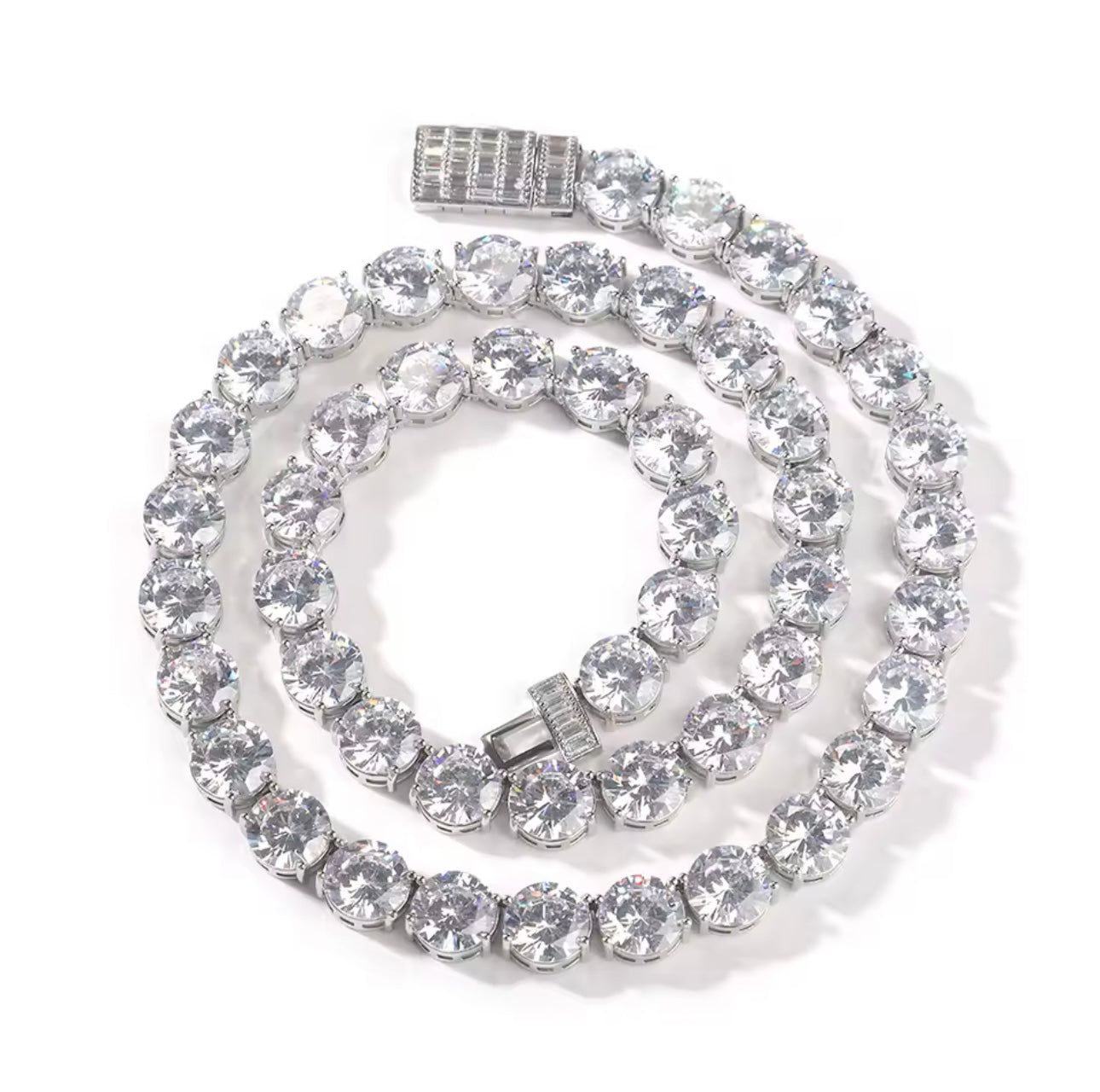 10MM CORRENTE ROUND CLUSTERED TENNIS