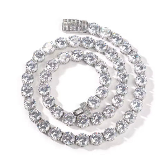 10MM CORRENTE ROUND CLUSTERED TENNIS