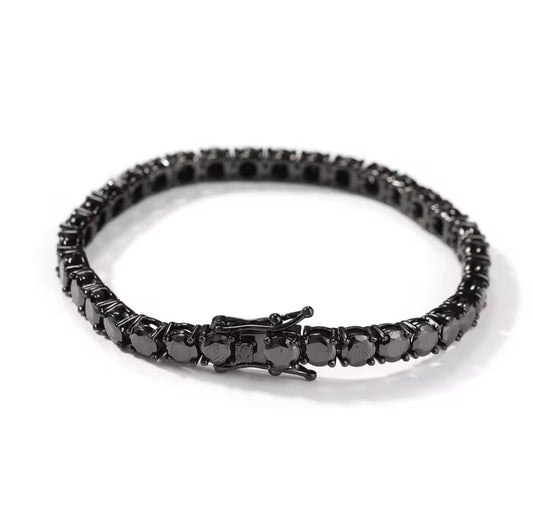 5MM PULSEIRA TENNIS PREMIUM (ALL BLACK)