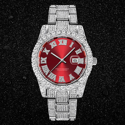 Relógio Holly (Ice Cravejado) Vermelho