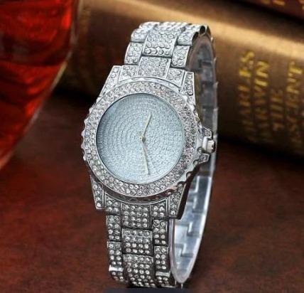 Relógio Iced Out Crystal Cravejado