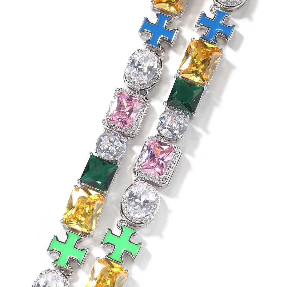Pulseira com Pedras Múltiplas LC (10MM)