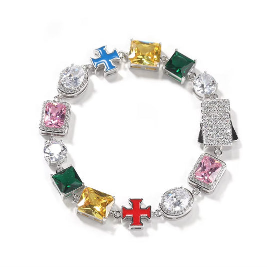 Pulseira com Pedras Múltiplas LC (10MM)