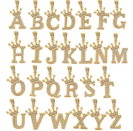 Colar The King LC Personalizado 60 cm (TODAS AS LETRAS DISPONÍVEIS)