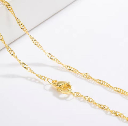 Colar The King LC Personalizado 60 cm (TODAS AS LETRAS DISPONÍVEIS)