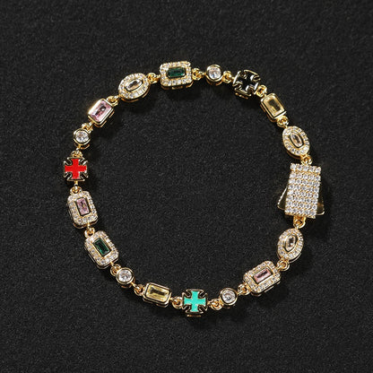 Pulseira Pedras Múltiplas LC (6MM)