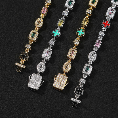 Pulseira Pedras Múltiplas LC (6MM)