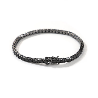 3MM PULSEIRA TENNIS PREMIUM (ALL BLACK)