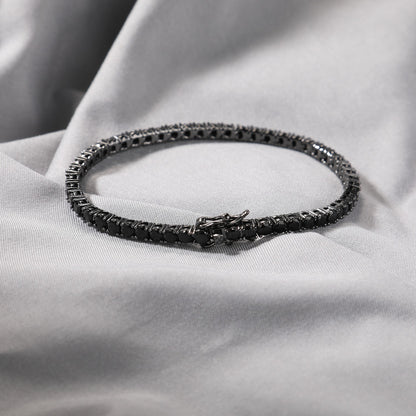 3MM PULSEIRA TENNIS PREMIUM (ALL BLACK)