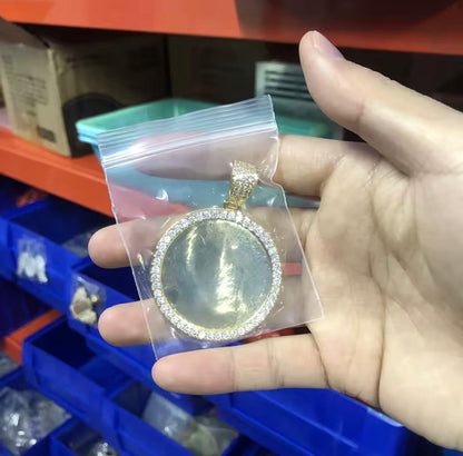 Pingente LC Foto Personalizado e CORRENTE ROPE DE BRINDE