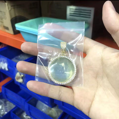 Pingente LC Foto Personalizado e CORRENTE ROPE DE BRINDE