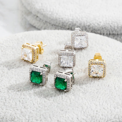 Brinco Masculino Quadrado 9mm (o par)