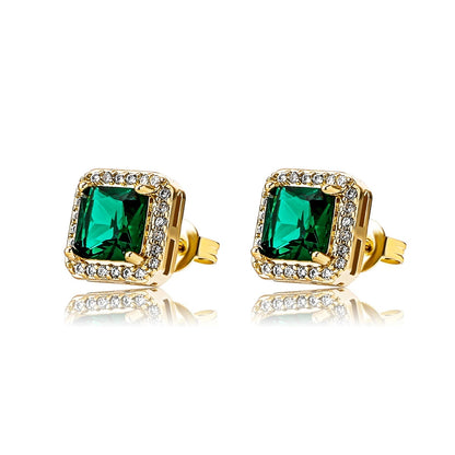 Brinco Masculino Quadrado 9mm (o par)