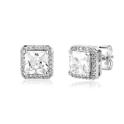 Brinco Masculino Quadrado 9mm (o par)