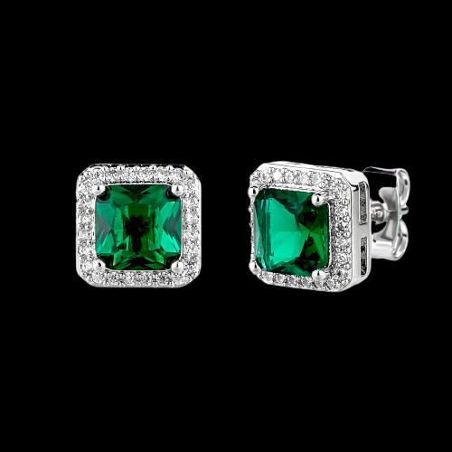 Brinco Masculino Quadrado 9mm (o par)