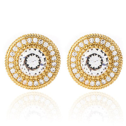 Brinco Masculino Redondo 2.0 Ice Cravejado (o par)