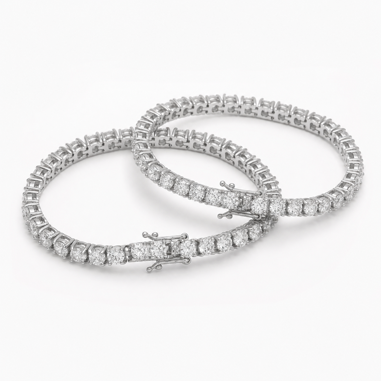 DUO 3MM PULSEIRA TENNIS PREMIUM — ESCOLHA 2 CORES
