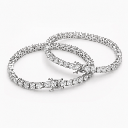 DUO 3MM PULSEIRA TENNIS PREMIUM — ESCOLHA 2 CORES