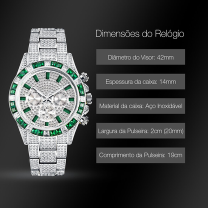 Relógio Emerald (Ice Cravejado)